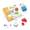Rompecabezas de bloques a juego con expresiones de madera_6