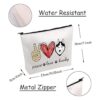 JXGZSO Funny Dog Gift Peace Love Husky Bolsa de