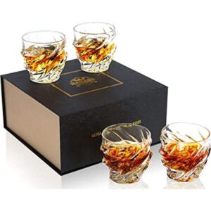 KANARS Vasos de whisky para hombre juego de 4 vasos de_1