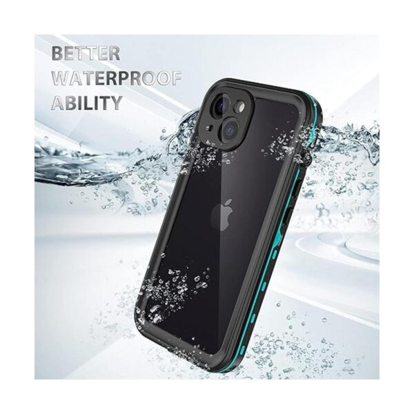 Funda impermeable para iPhone 13 azul protector de_2