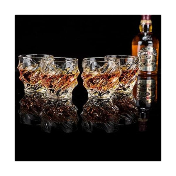 KANARS Vasos de whisky para hombre juego de 4 vasos de_5