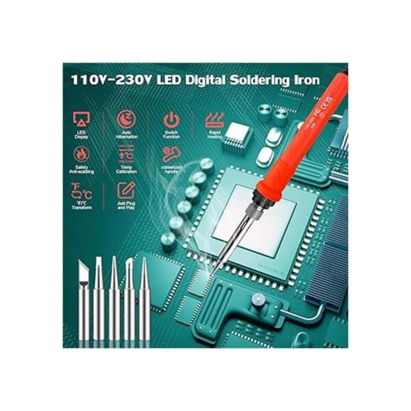 Kit de soldador kit de soldadura digital LCD de 60W120W