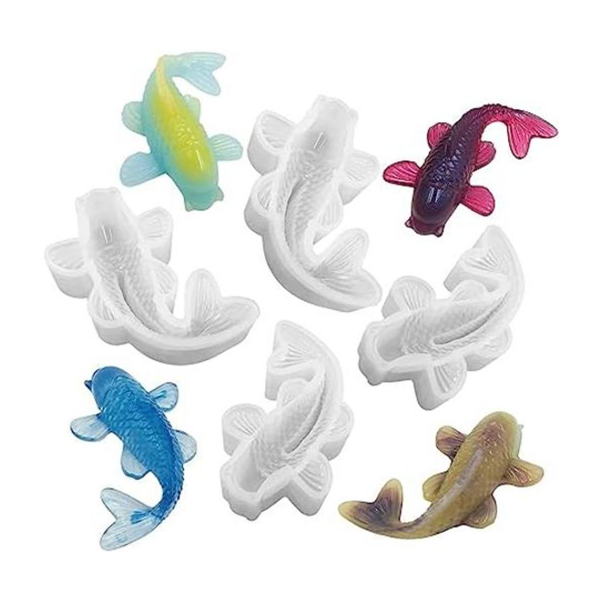 LyfLux Molde de resina de silicona para peces koi
