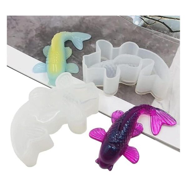 LyfLux Molde de resina de silicona para peces koi