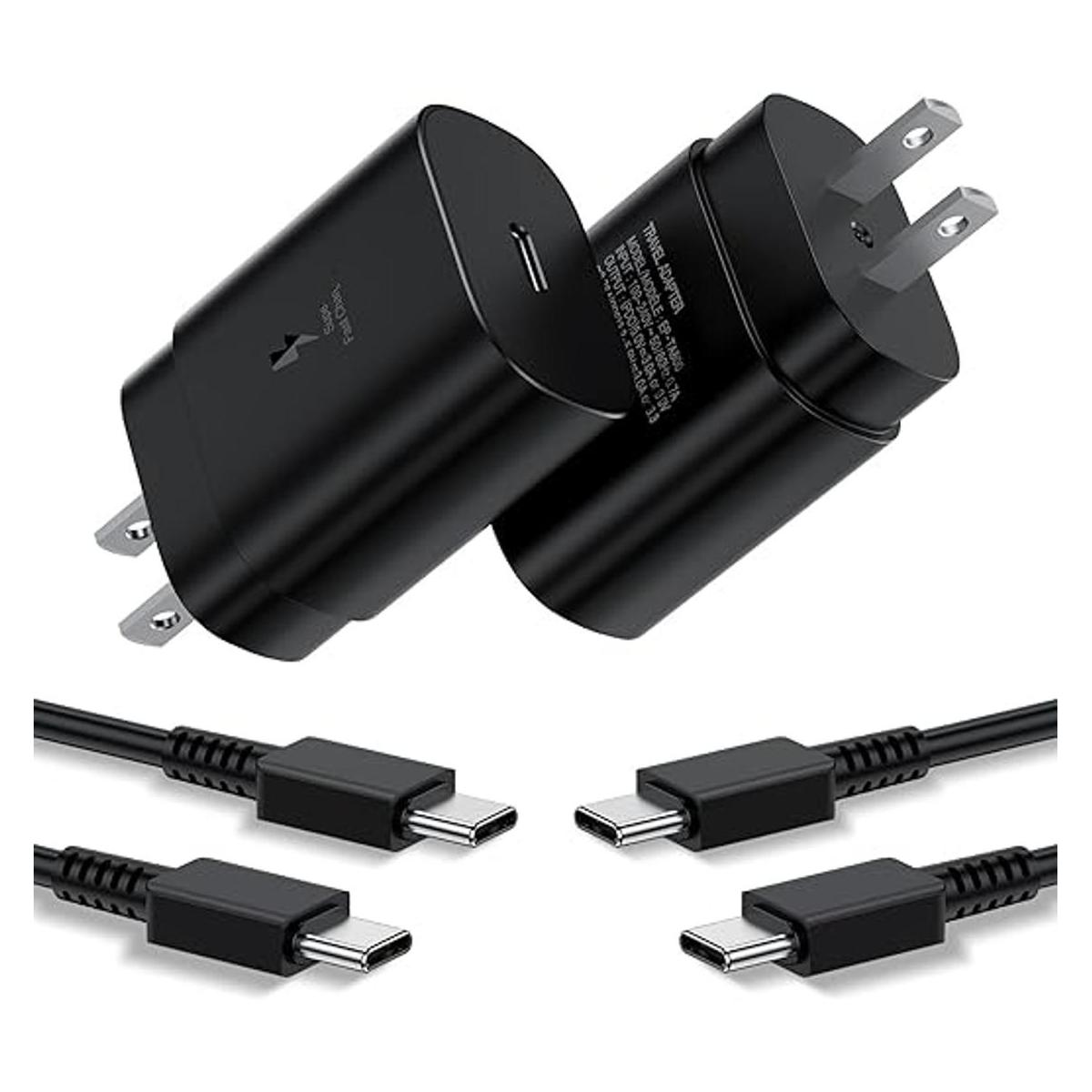 Cargador tipo C paquete de 2 cargadores de pared PD USB C