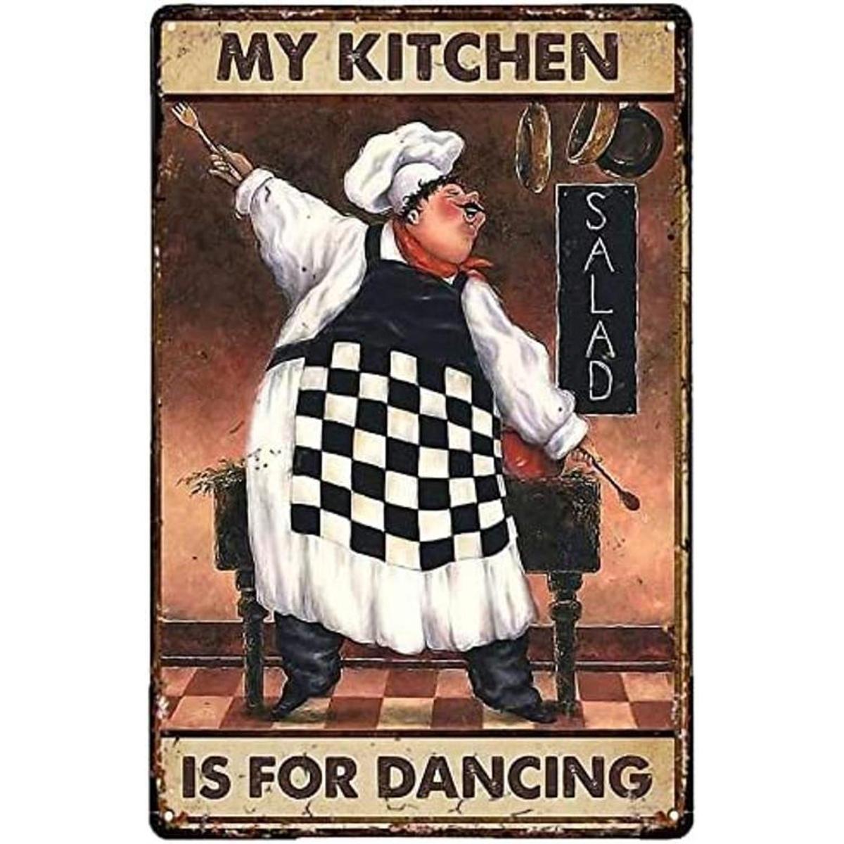 RIFOSA Cartel de metal divertido de lata de Chef My