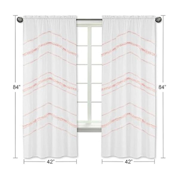 Sweet JoJo Designs Cortinas decorativas de macramé con_4