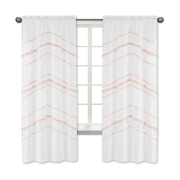 Sweet JoJo Designs Cortinas decorativas de macramé con_2