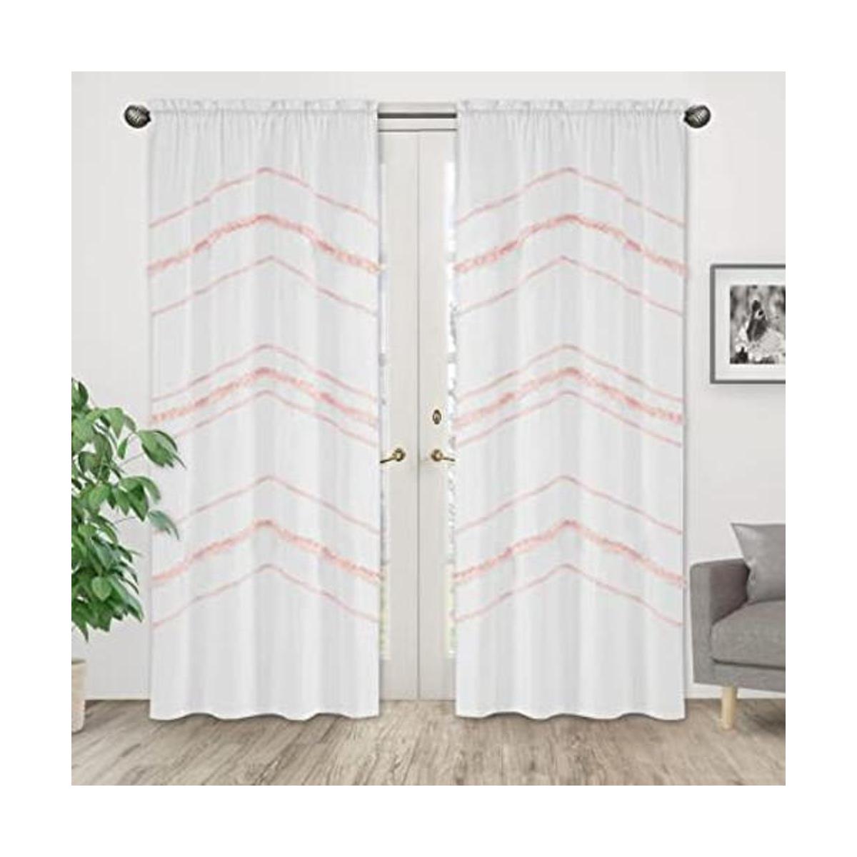 Sweet JoJo Designs Cortinas decorativas de macramé con