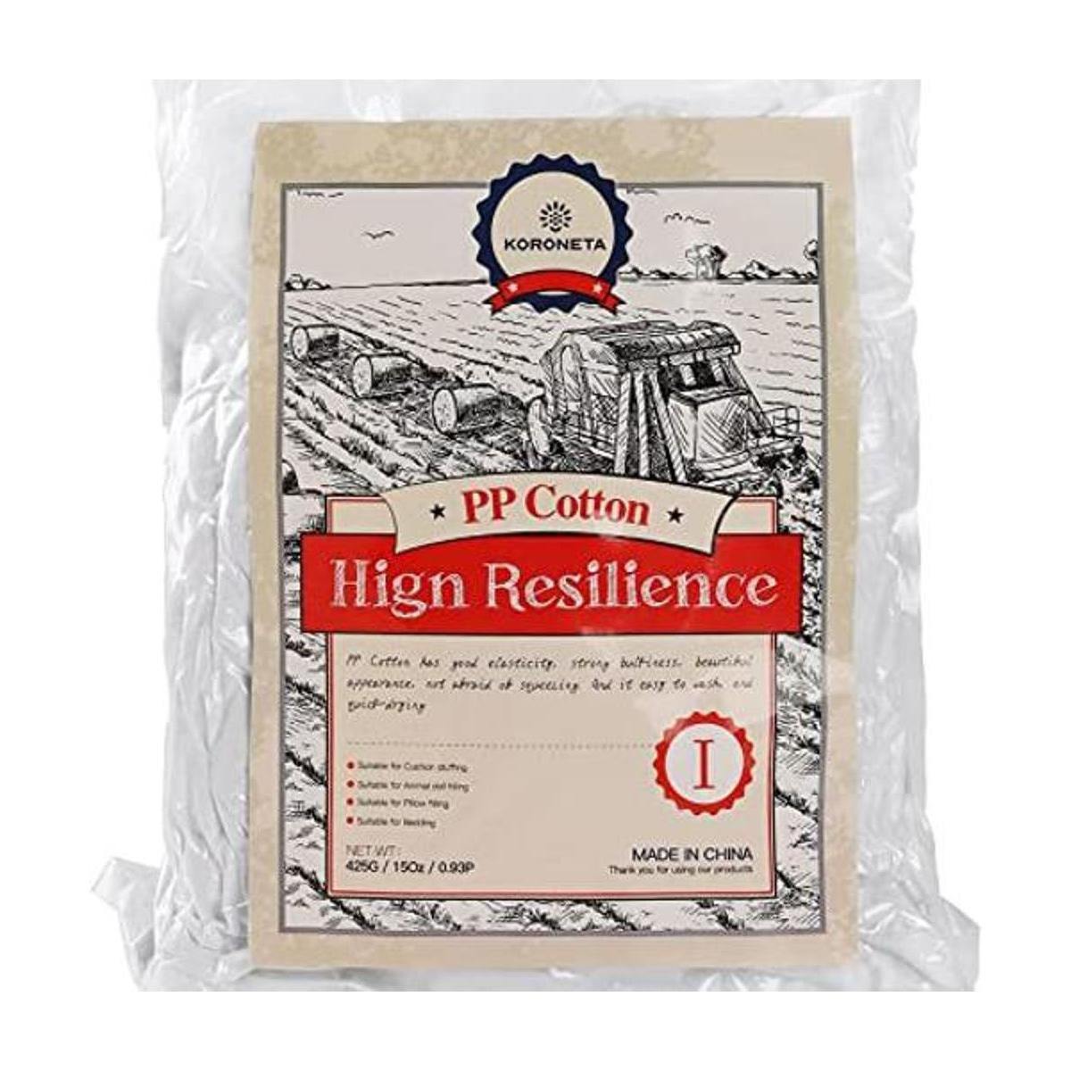 KORONETA Fibra de poliéster premium color blanco puro