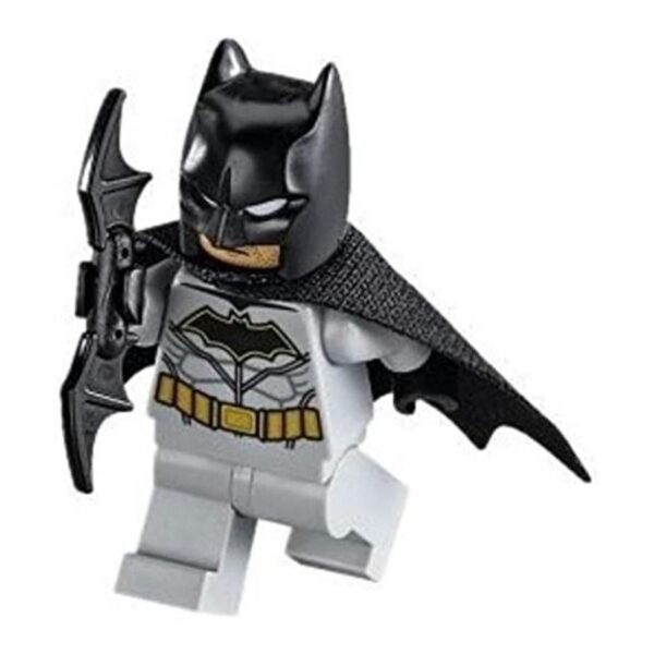 LEGO Superhéroes Minifigura de Batman gris con Batarang_1