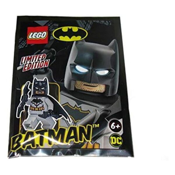 LEGO Superhéroes Minifigura de Batman gris con Batarang_2