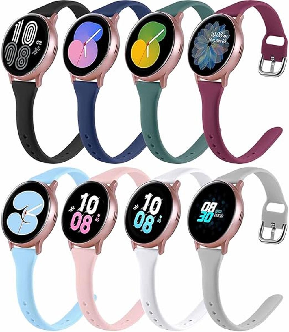 Paquete de 8 correas delgadas compatibles con Samsung