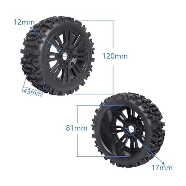 Llantas de 18 a escala RC Buggy de 0.669 in con_4