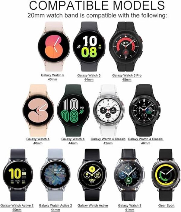 Paquete de 8 correas delgadas compatibles con Samsung_2