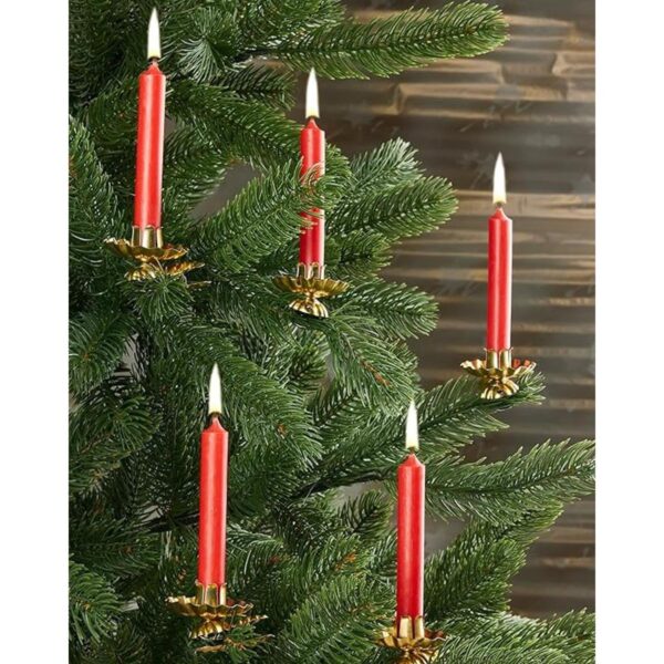 Eika Juego de 20 velas de cera de Navidad tradicionales