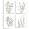 Lienzo enmarcado con plantas botánicas Decoración de_1