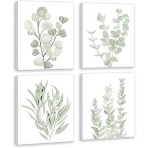 Lienzo enmarcado con plantas botánicas Decoración de_1