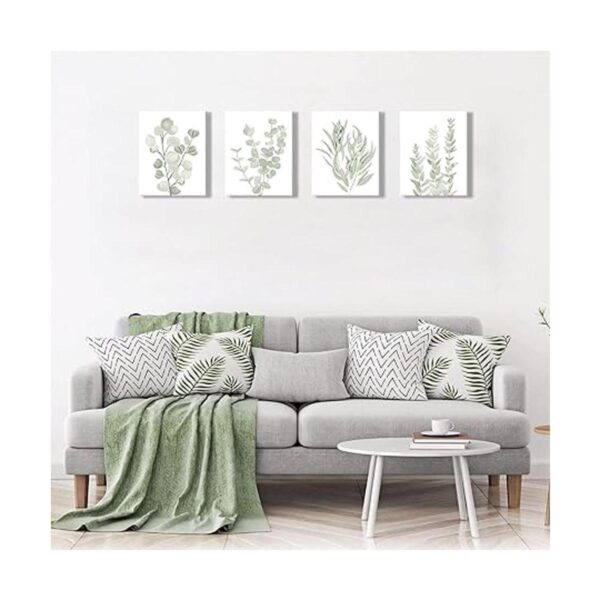 Lienzo enmarcado con plantas botánicas Decoración de_4