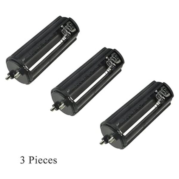 Hahiyo 3xAAA cilíndrico batería titular negro adaptador_2