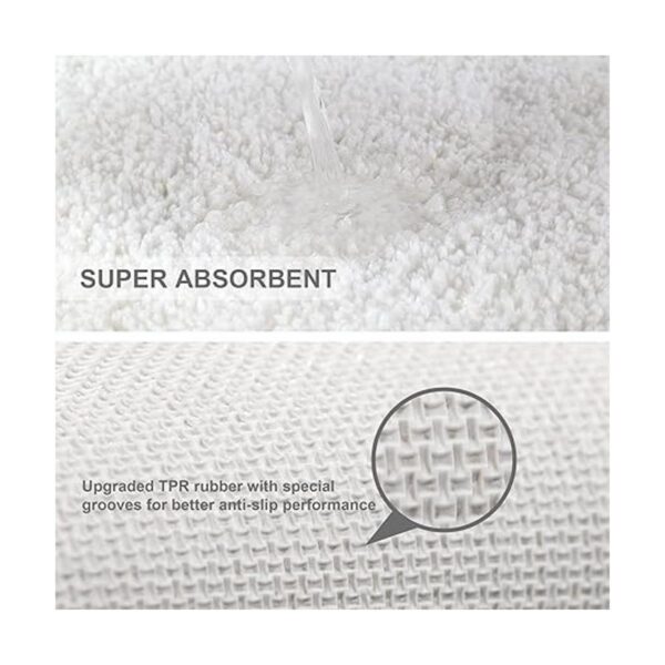 VANZAVANZU Tapetes de baño antideslizantes ultra suaves y_4