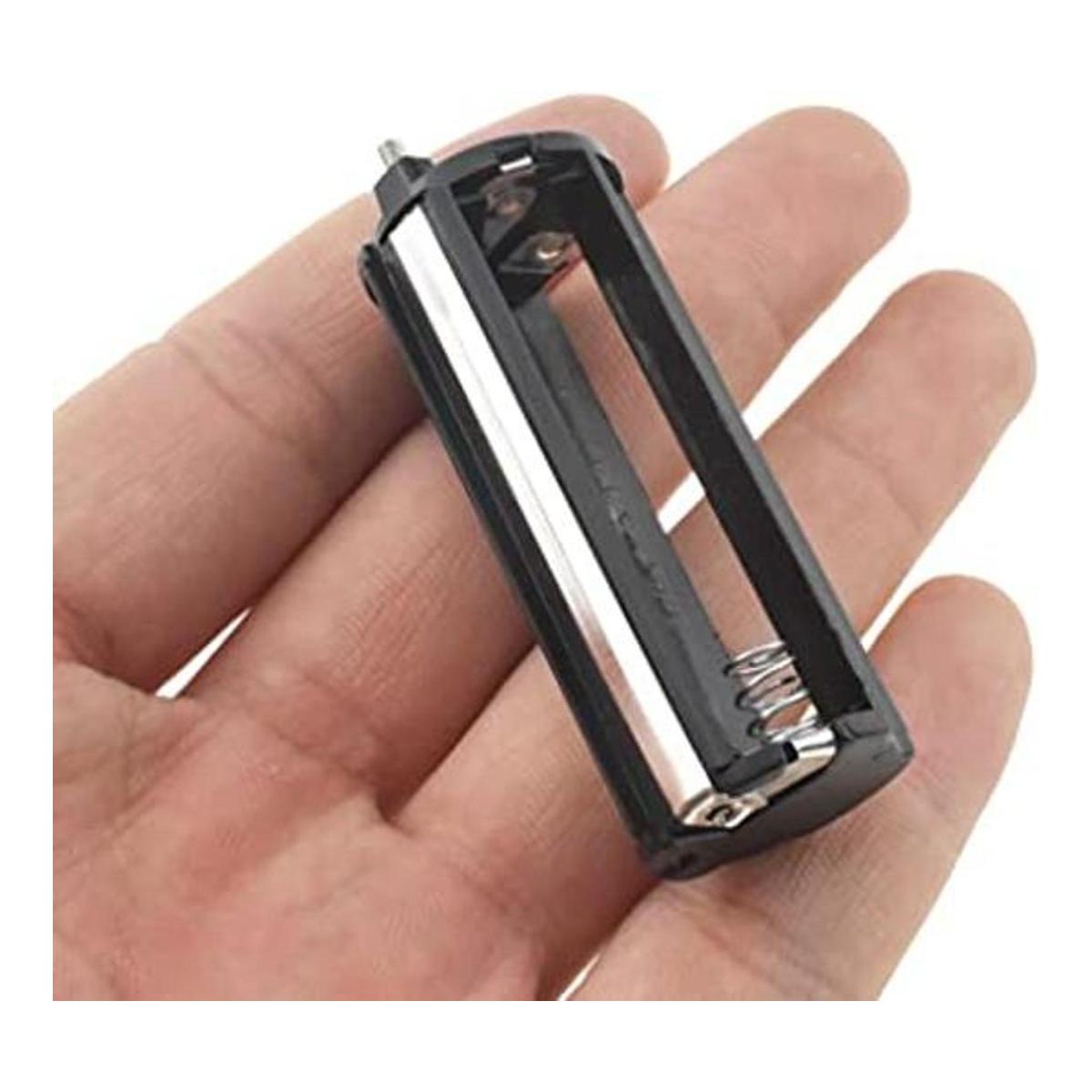 Hahiyo 3xAAA cilíndrico batería titular negro adaptador