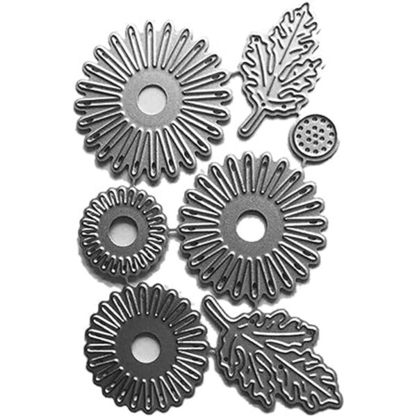 7 troqueles de corte de metal con girasoles para el día de_2