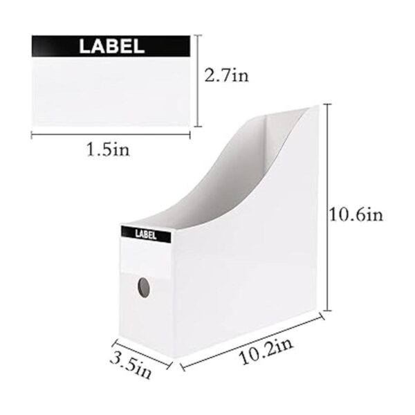 Limitliho Soporte para revistas blanco paquete de 6_5