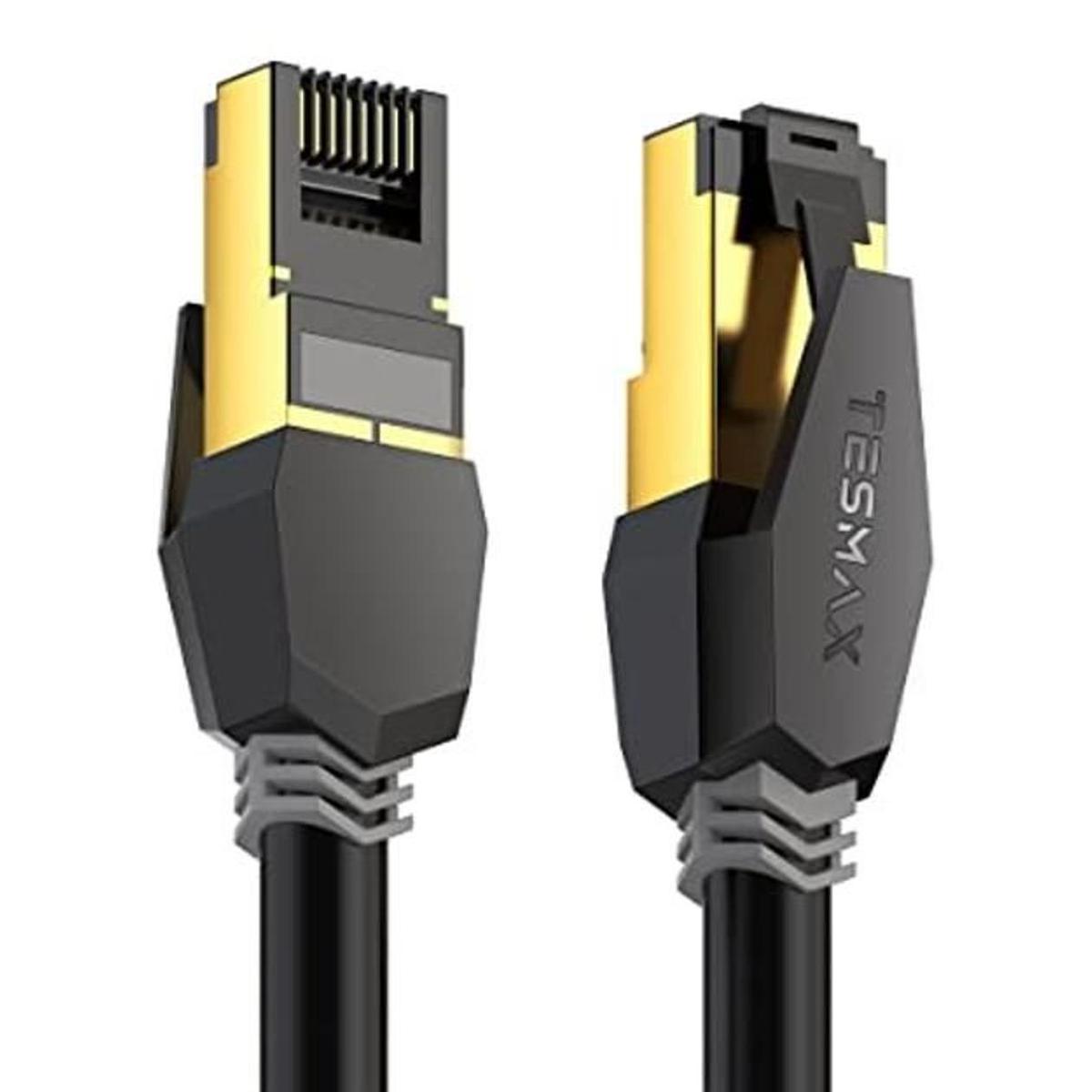 TESMAX Cable Ethernet de categoría 8 Cat 8 26 AWG 40