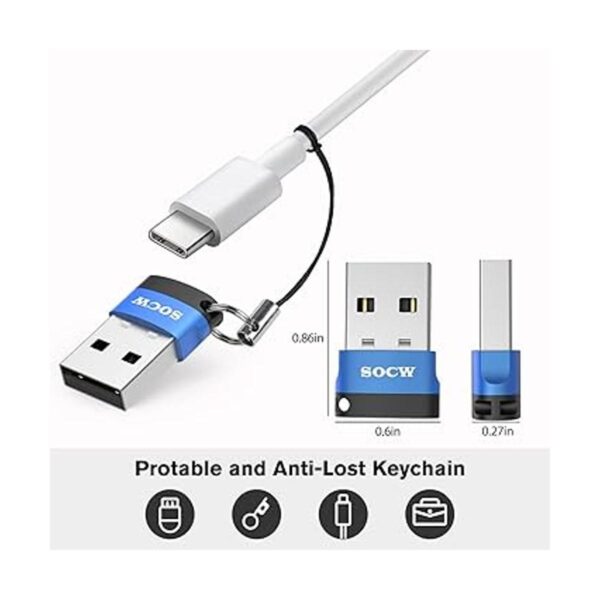 Adaptador USB C a USB Paquete de 4 cable de carga tipo_2