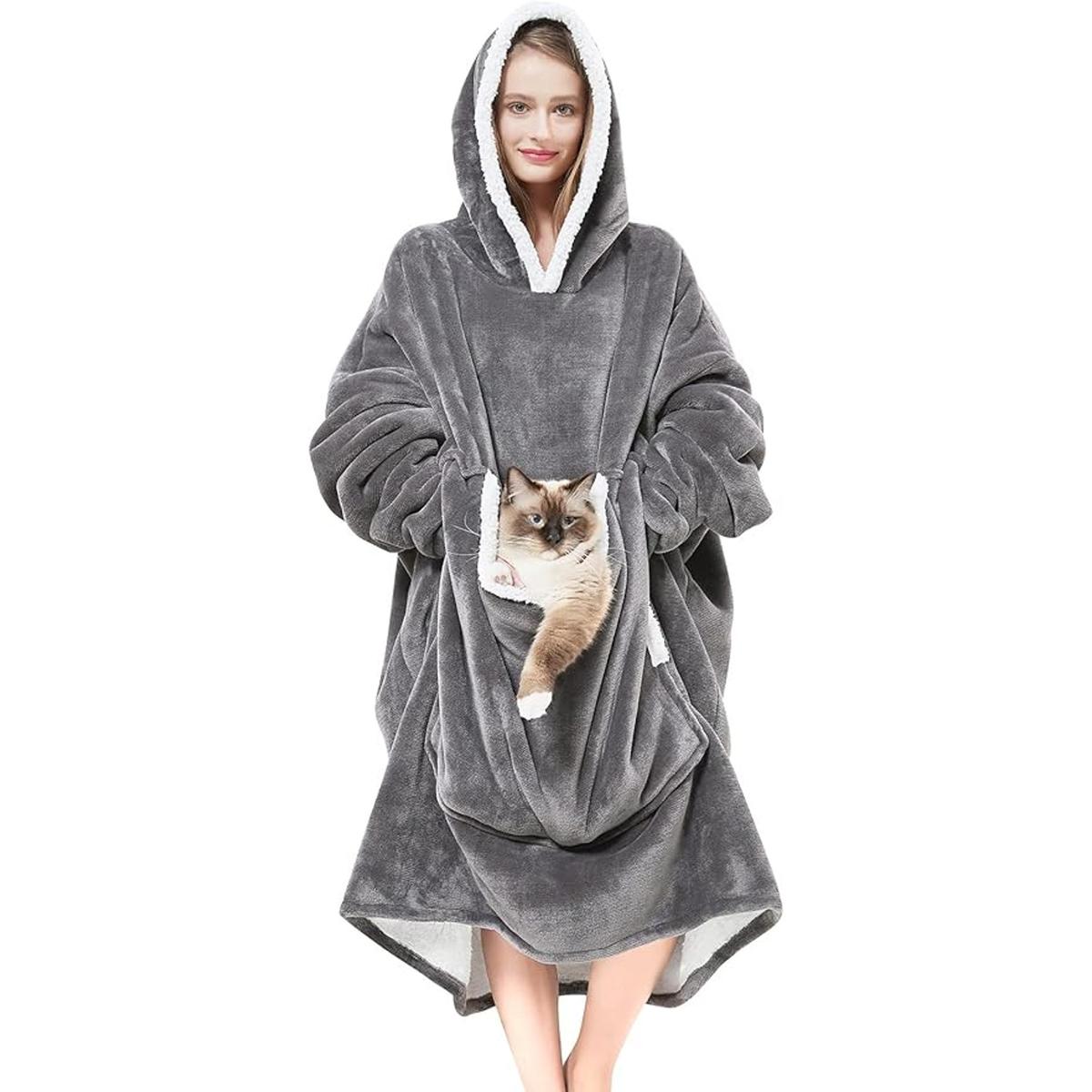 Cozystar Manta con capucha y bolsillo gigante Pet Wont