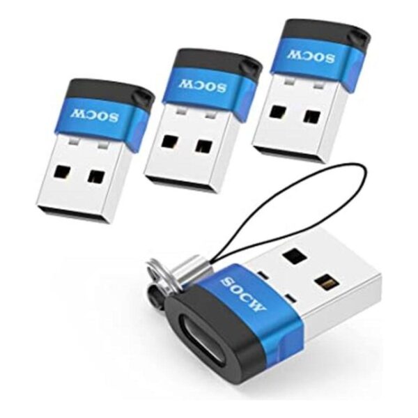 Adaptador USB C a USB Paquete de 4 cable de carga tipo_1