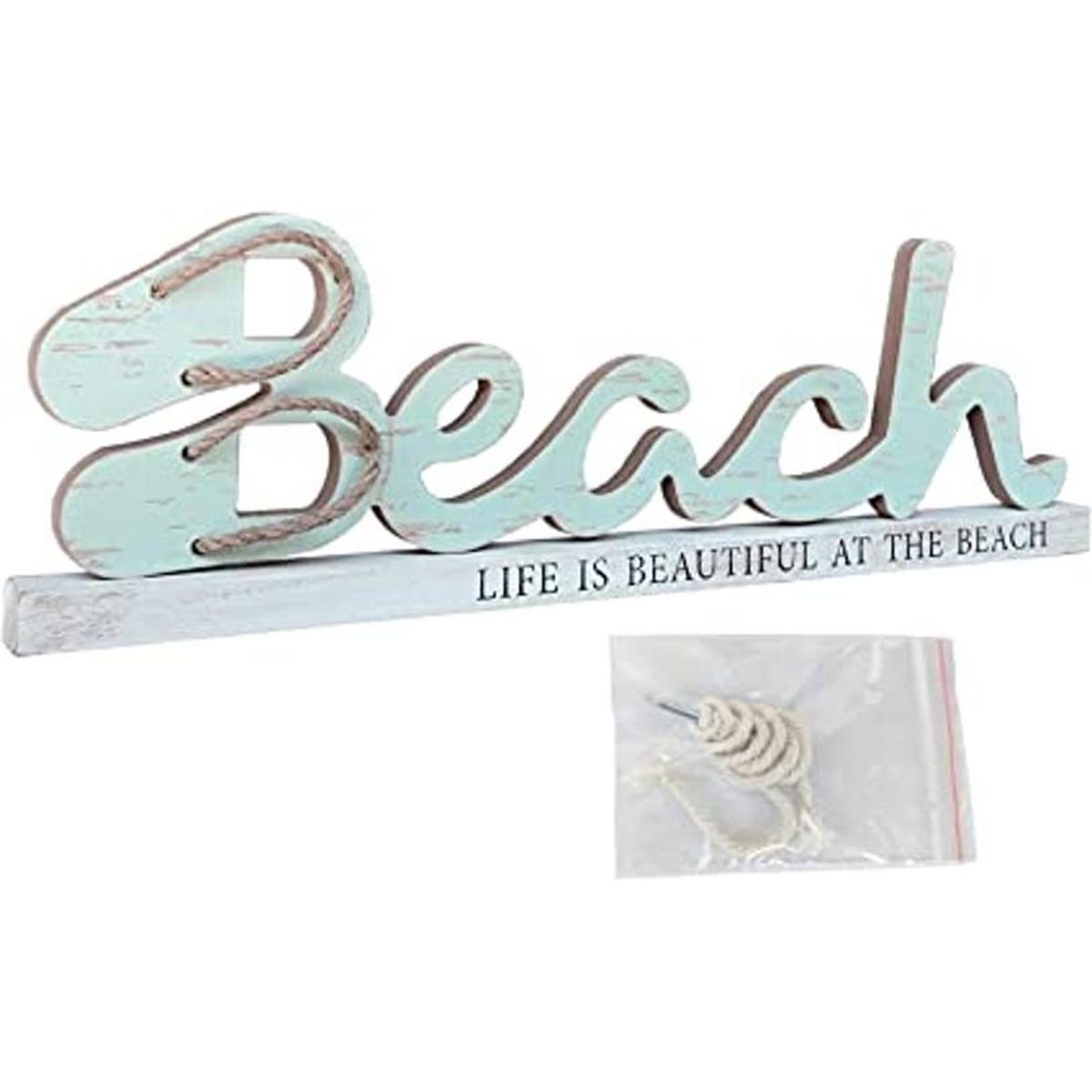 Letrero de playa para colgar en la pared decoración