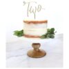 Decoración de madera para dos tartas 2 cumpleaños para_3
