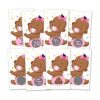Juego de 38 tarjetas de rafa de baby shower para niñas_1