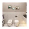 DuoBaorom 3 piezas de lienzo de baño con estampado de_5