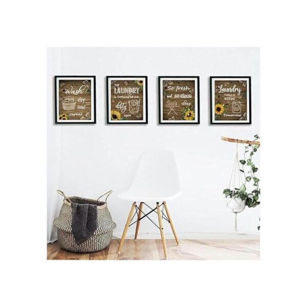 Letrero de decoración de la habitación de lavandería de