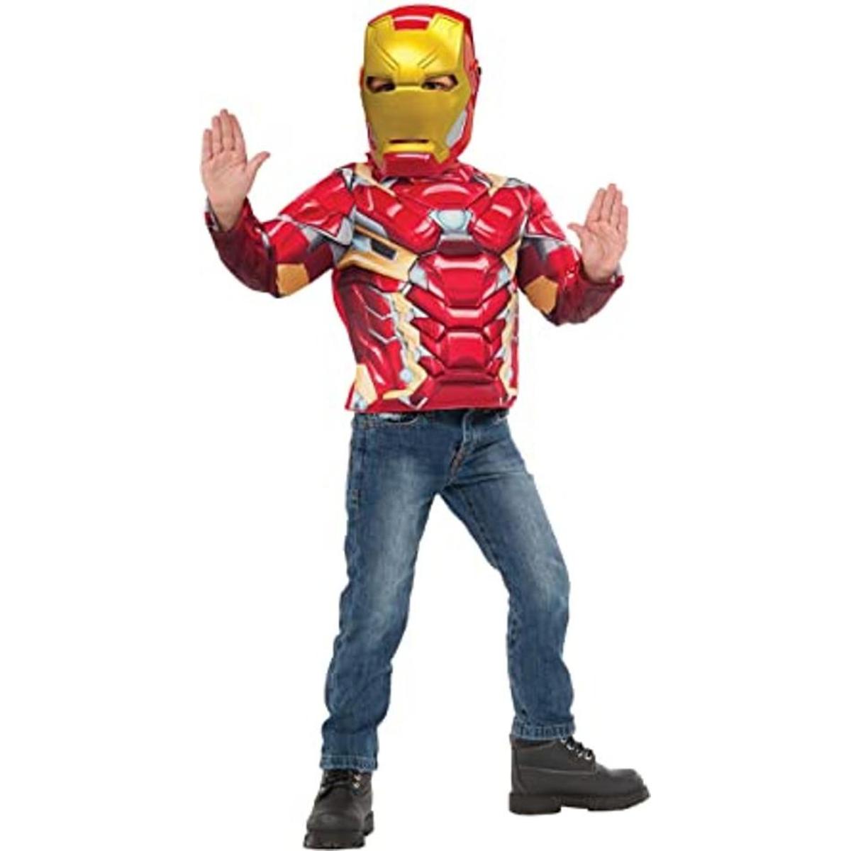 Rubies Camisa de disfraz de Iron Man para niños