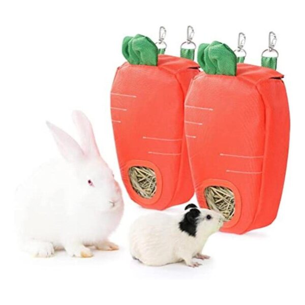 JanYoo Bolsa de alimentación de heno de conejo para jaula_1