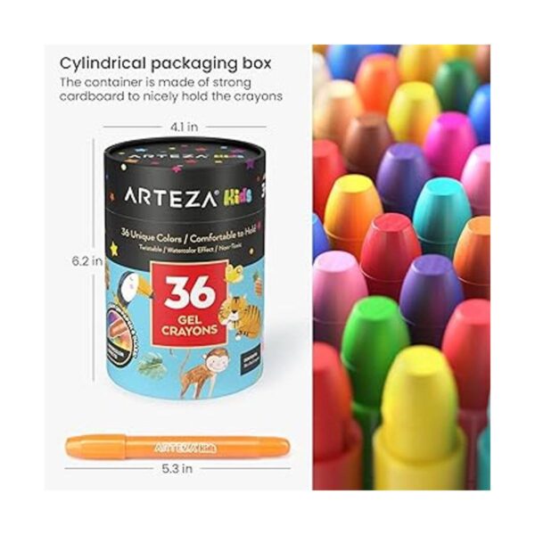 Arteza Kids Crayones de gel 36 unidades crayones_3