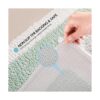 Alfombra de baño verde de microfibra ultra suave 20 x 32