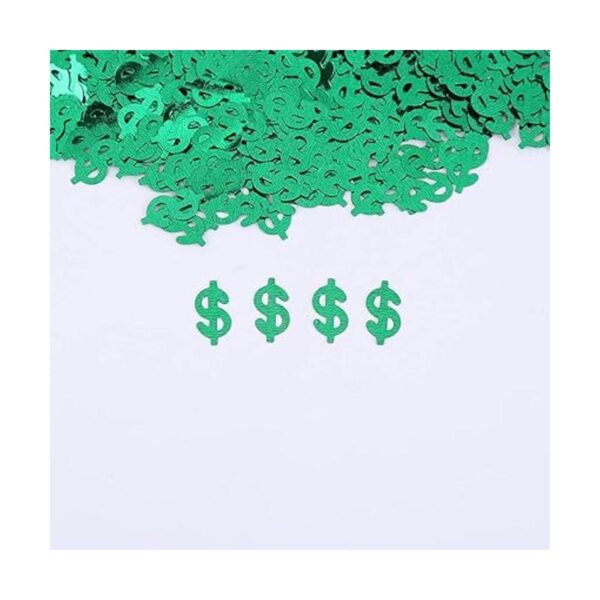 Confeti de Ucity con signo de dólar confeti metálico_5