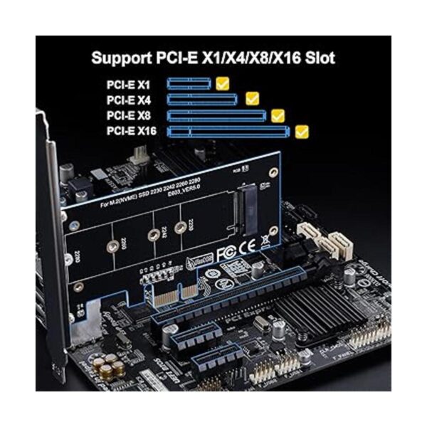 ACTIMED Adaptador PCIe NVMe M.2 SSD a PCIe potente_5