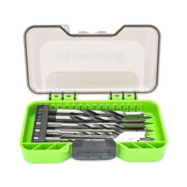 Greenworks Juego de perforación de madera de 11 piezas