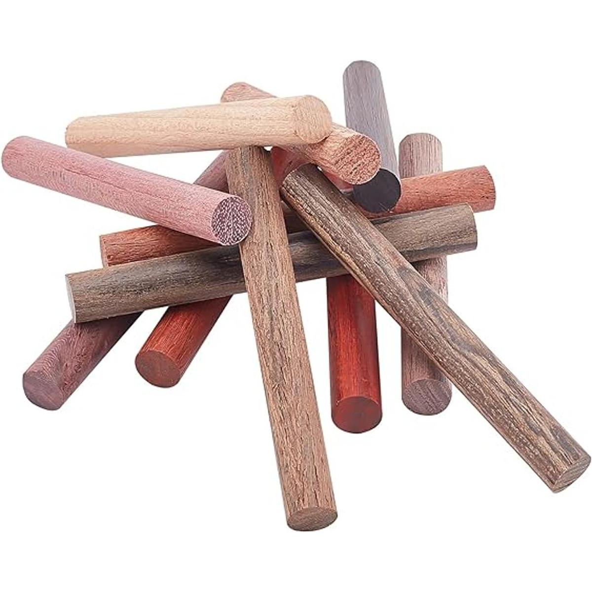 PH PandaHall 12 colores de madera en blanco bloques de