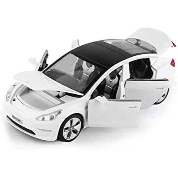 Juguete de coche a escala 132 modelo 3 tira hacia atrás_1