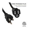 Go Green Power GG13825BK2 Cable de extensión para