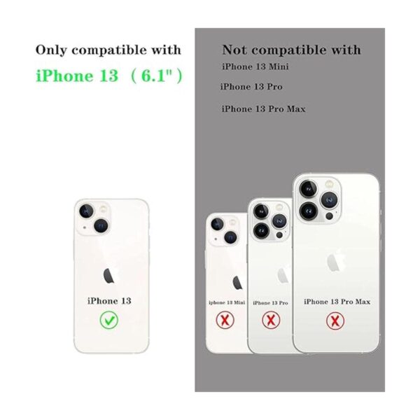 MInCYB Funda tipo cartera compatible con iPhone 13 funda_2