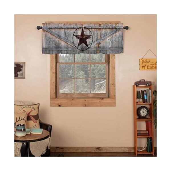 Cenefas de ventana con bolsillo para barra diseño de