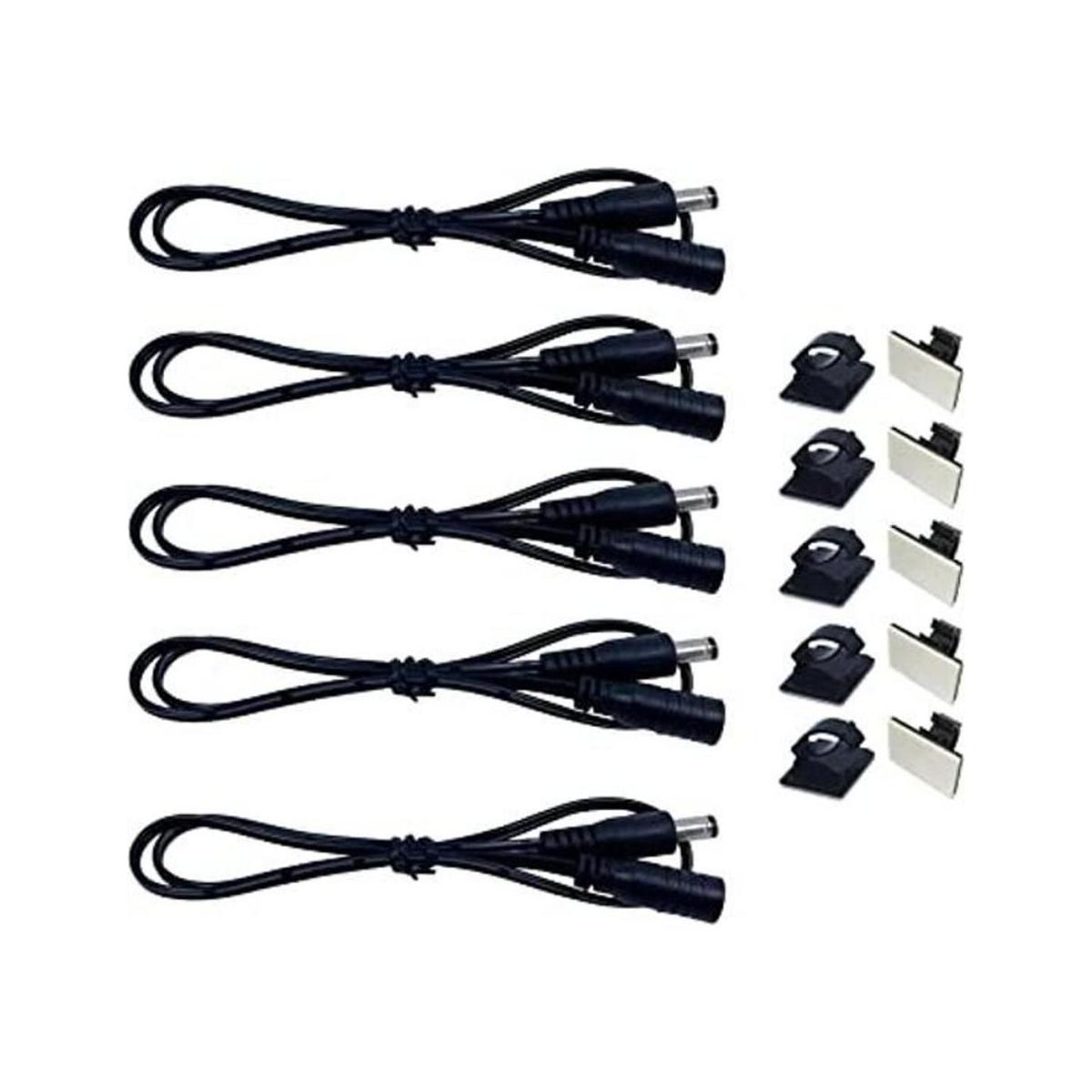 Litever Cable de puente de extensión negro 20 pulgadas